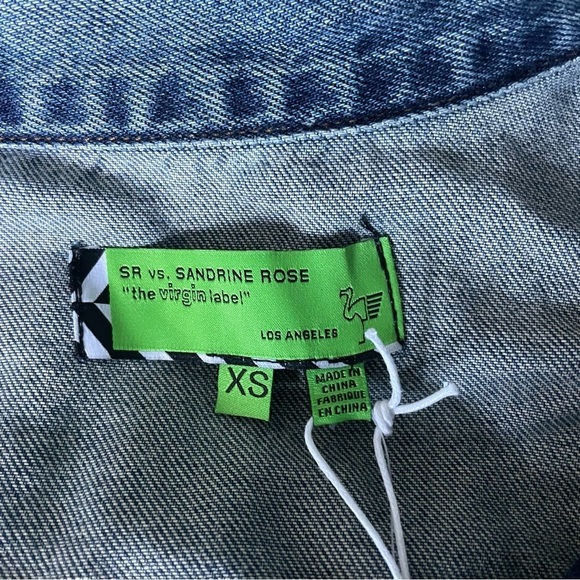 New! Sandrine Rose x Free People boys don’t cry Jean Jacket nwt 18295 - Picture 9 of 15